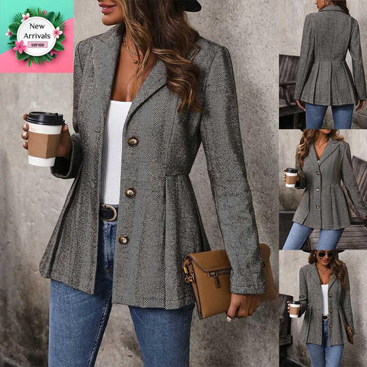 🌸[Best Gift 50% OFF] 🌷Women's Business Casual Tweed Blazer🌷