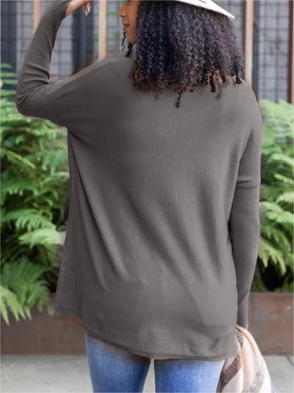 💥HOT SALE 65% OFF💥LONG SLEEVE THUMBHOLE SWEATER POCKET TUNIC