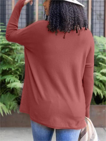 💥HOT SALE 65% OFF💥LONG SLEEVE THUMBHOLE SWEATER POCKET TUNIC