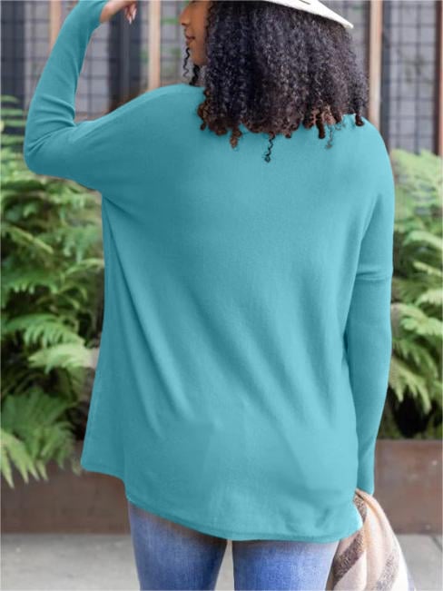 💥HOT SALE 65% OFF💥LONG SLEEVE THUMBHOLE SWEATER POCKET TUNIC