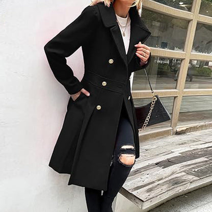 💕Hot Sale 54% OFF💕Women's A-line Slim Long Tweed Coat🔥🔥🔥One piece free shipping