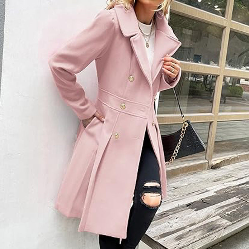 💕Hot Sale 54% OFF💕Women's A-line Slim Long Tweed Coat🔥🔥🔥One piece free shipping