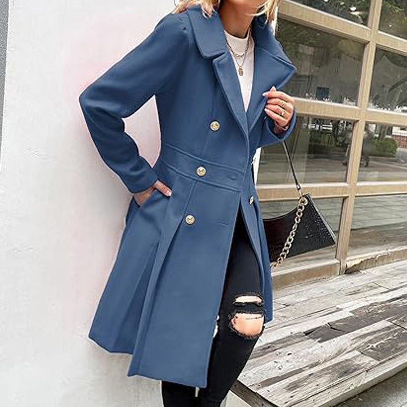 💕Hot Sale 54% OFF💕Women's A-line Slim Long Tweed Coat🔥🔥🔥One piece free shipping