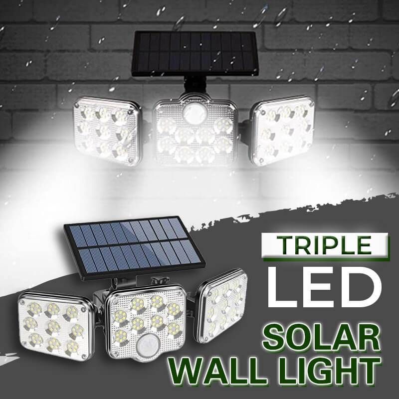 🔥Limited Time 50% Off 🔥Triple LED Solar Wall Light