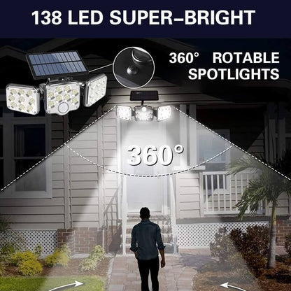 🔥Limited Time 50% Off 🔥Triple LED Solar Wall Light