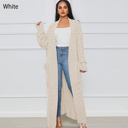 💕HOT SALE 54% OFF💕Women's Cable Knit Long Cardigan with Pockets