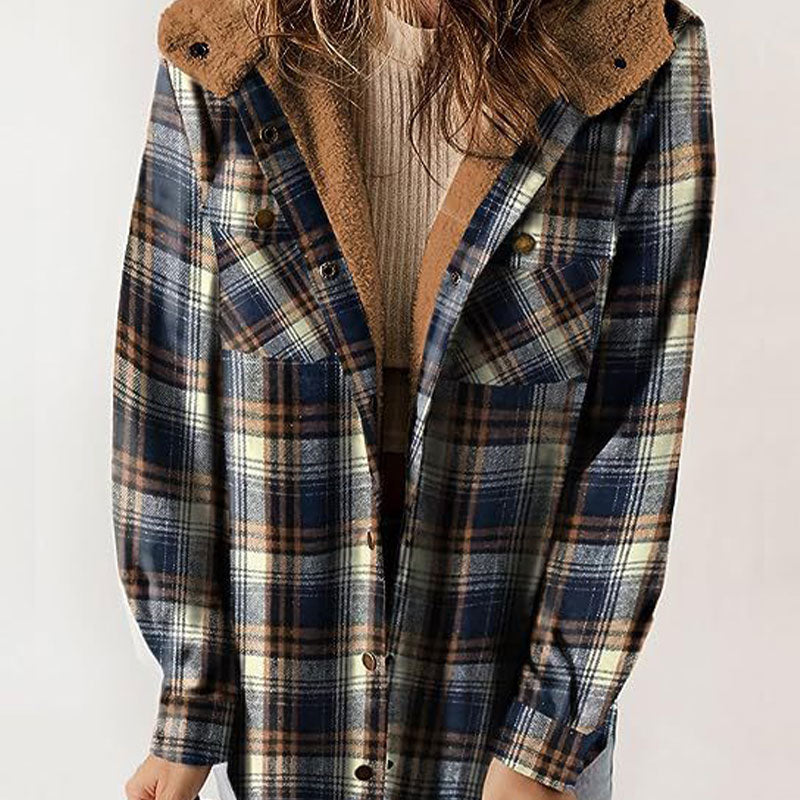 Autumn and Winter Series 54% OFF❄️Women's Winter Trendy Plaid Hooded Jacket💖Free shipping💖