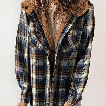 Autumn and Winter Series 54% OFF❄️Women's Winter Trendy Plaid Hooded Jacket💖Free shipping💖