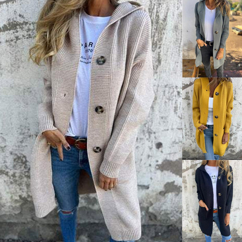 💕HOT SALE 54% OFF💕Women's Button-Down Hooded Cardigan