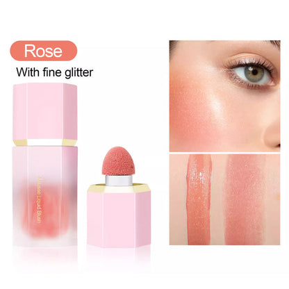 ✨Hot Sale 60% OFF✨Smooth Liquid Face Blush with Air Cushion Applicator