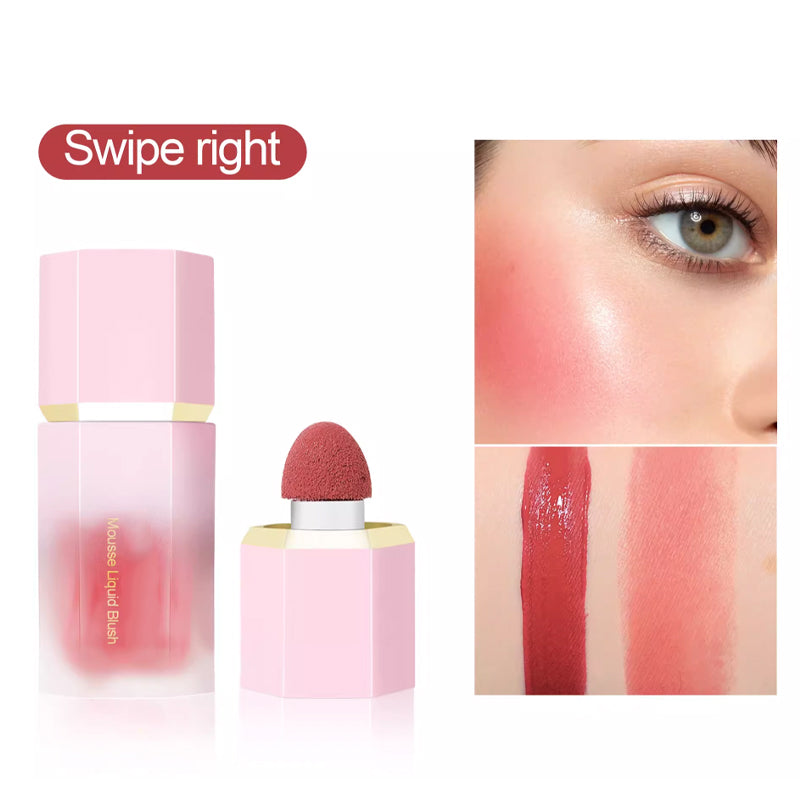 ✨Hot Sale 60% OFF✨Smooth Liquid Face Blush with Air Cushion Applicator