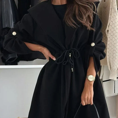 🔥Limited Time 50% OFF🔥Women’s Trendy Tie Waist Hooded Long Coat