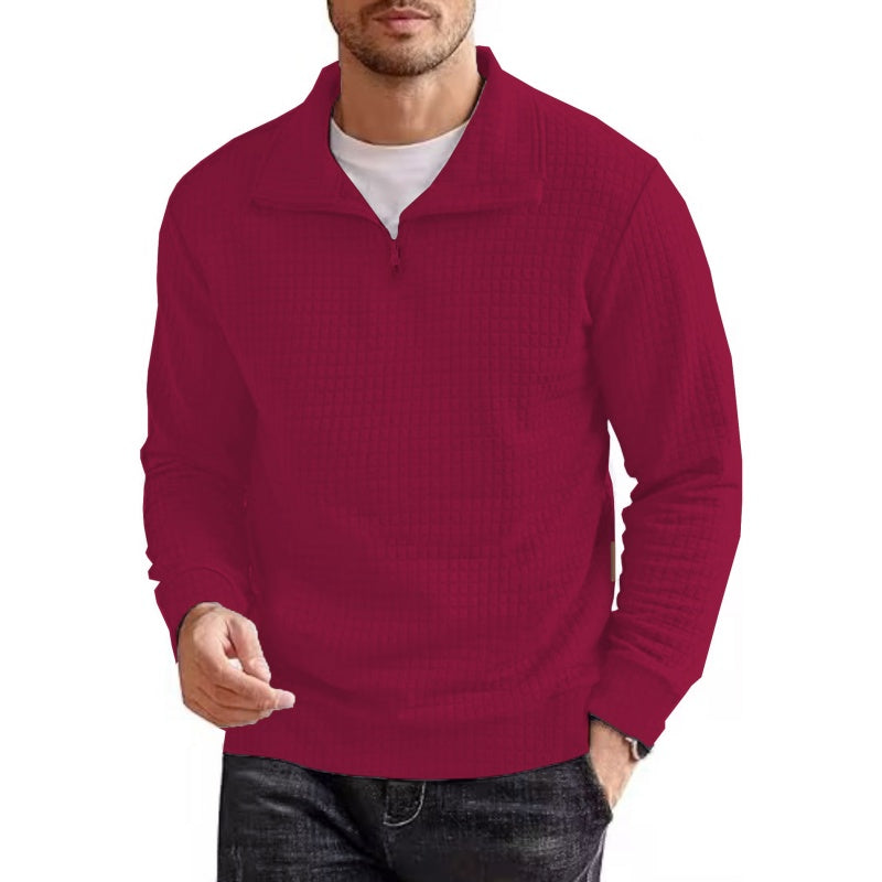 🍁New for autumn 66% OFF✨Men's Long Sleeve Quarter Zip Pullover Sweater