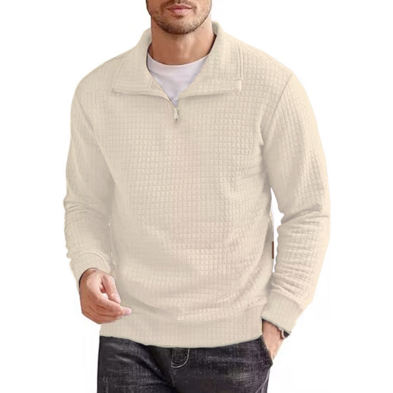 🍁New for autumn 66% OFF✨Men's Long Sleeve Quarter Zip Pullover Sweater