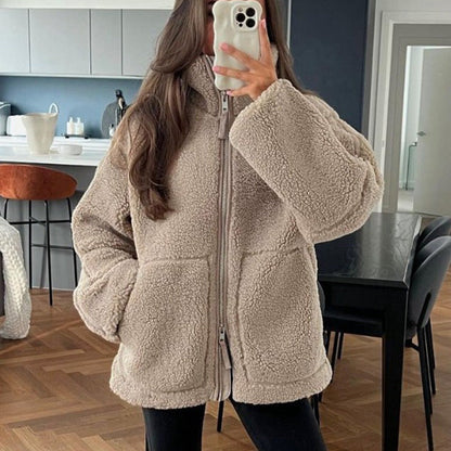 🌸Free Shipping--New product discounts 56% OFF🌸Women's Thickened & Warm Loose Double Head Zip Jacket