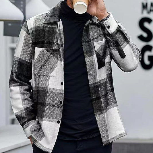 💕Hot Sale 50% OFF💕Men's Casual Thickened Warm Plaid Jacket