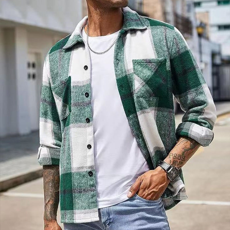 💕Hot Sale 50% OFF💕Men's Casual Thickened Warm Plaid Jacket