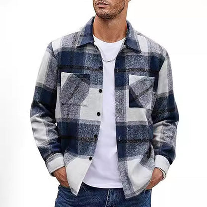 💕Hot Sale 50% OFF💕Men's Casual Thickened Warm Plaid Jacket