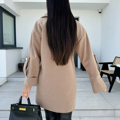 🍂Fall Specials 71% OFF🍂Women's Solid Color Double Breasted Coat