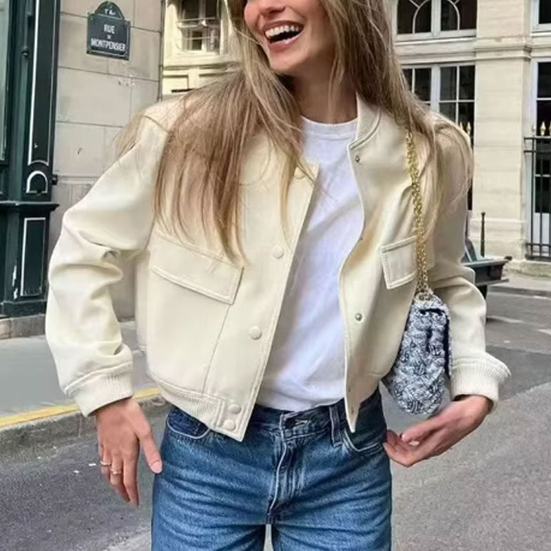 💥Limit Time 53% OFF✨Women's Button Down Short Jacket with Pockets