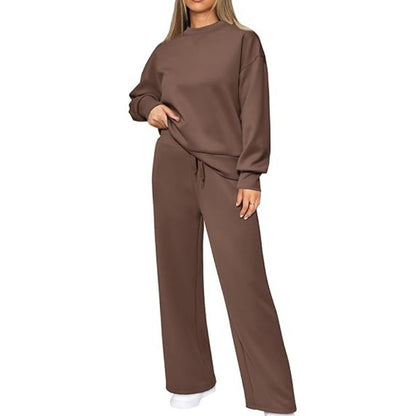 ✨️New for autumn 68% OFF✨Round Neck Top Drawstring Pants 2-Piece Set