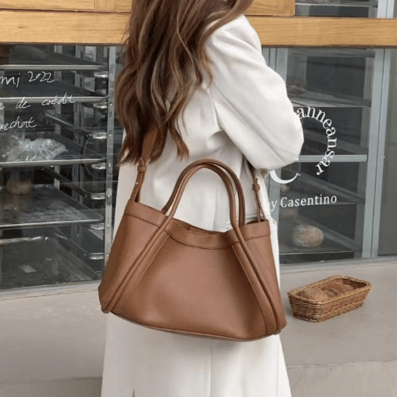 Super Large Capacity --56% OFF👜 Women's PU Leather Tote Bag with Matching Purse