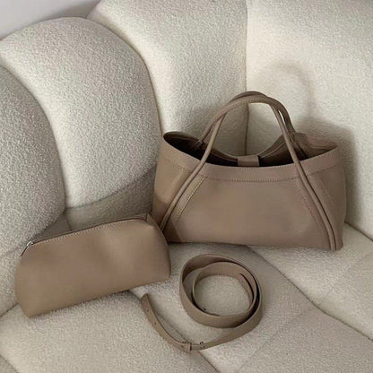 Super Large Capacity --56% OFF👜 Women's PU Leather Tote Bag with Matching Purse