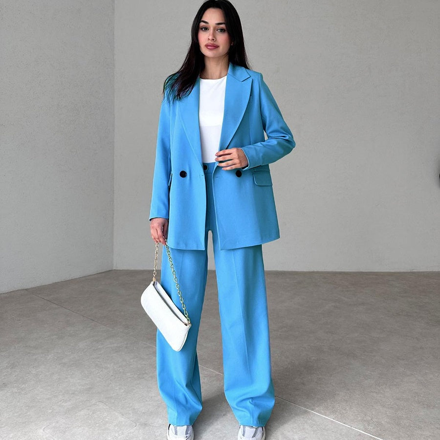 💕Hot Sale 55% OFF💕Women's Long 2-Piece Blazer Suit Set