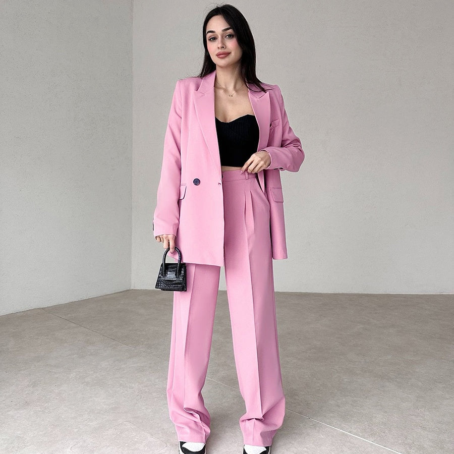 💕Hot Sale 55% OFF💕Women's Long 2-Piece Blazer Suit Set