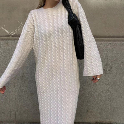 🍁Autumn New Releases 60% off🍁Oversized Sweater Dress with Cable Knit