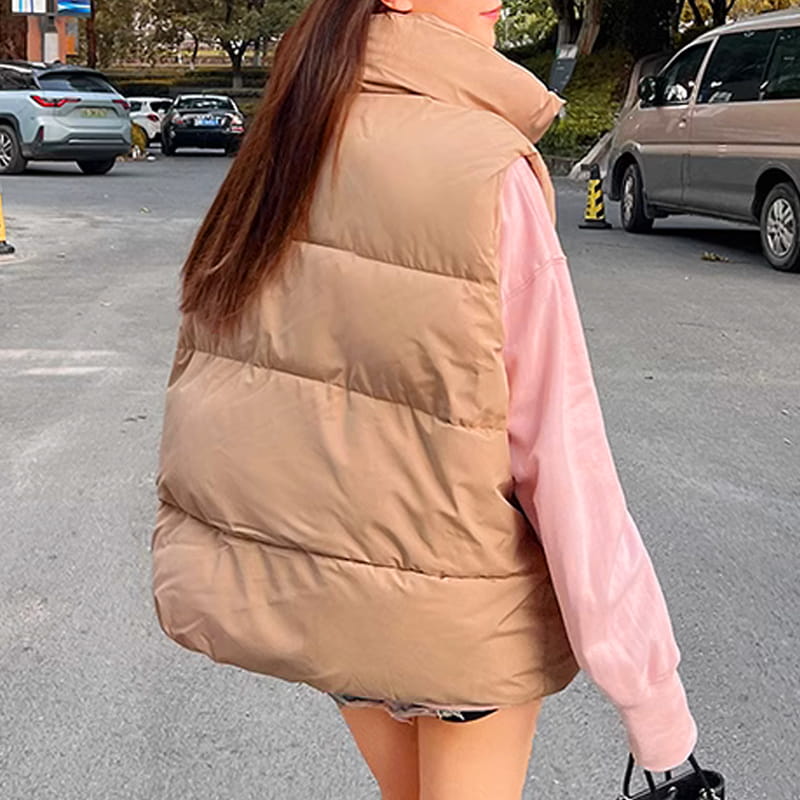 🔥Free shipping for two pieces--Limited Time 50% OFF🔥Women's Quilted Puffer Vest with Pockets