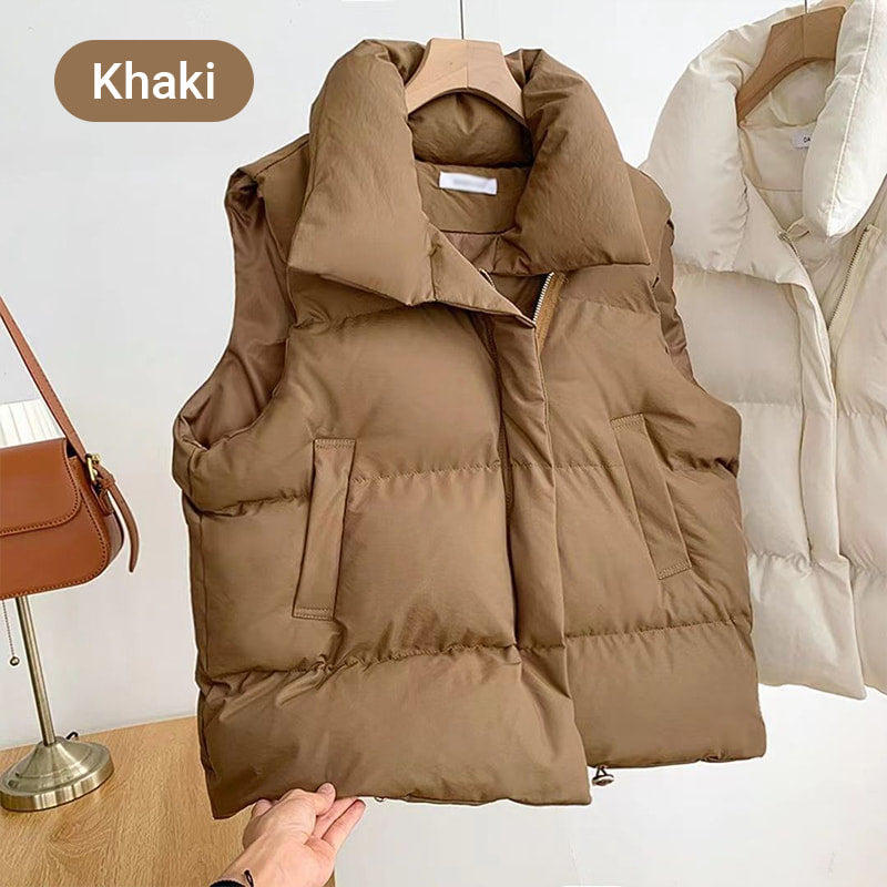 🔥Free shipping for two pieces--Limited Time 50% OFF🔥Women's Quilted Puffer Vest with Pockets