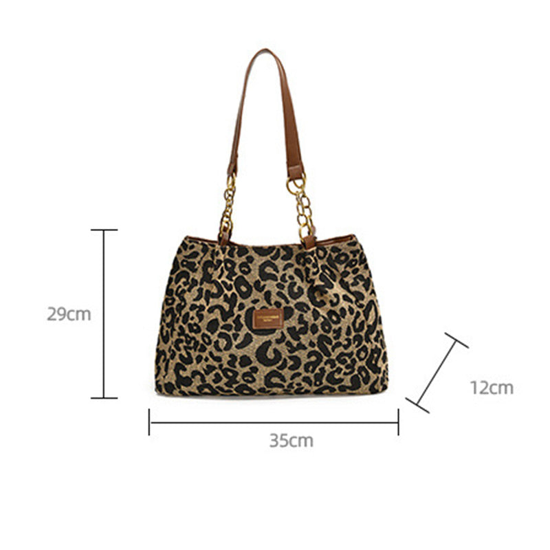 🔥Limited Time 56% OFF🔥Large Capacity Tote Bag with Leopard Print