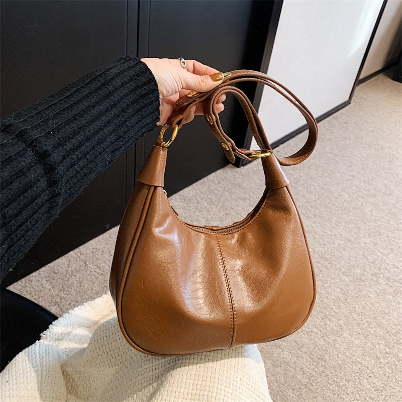 💕Hot Sale 55% OFF💋Women's Classic Solid Color Zipper Shoulder Bag