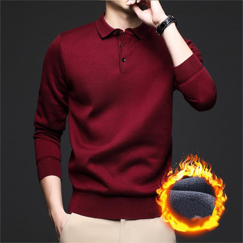 Gift Choice -Men's Winter Lapel Padded Thickened Sweater🐑Selected top quality wool🐑.