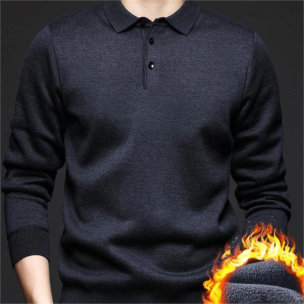 Gift Choice -Men's Winter Lapel Padded Thickened Sweater🐑Selected top quality wool🐑.