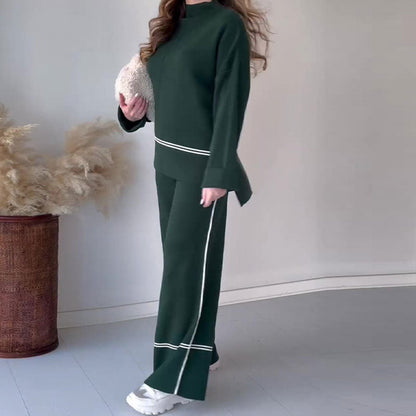 🍁Autumn New Releases 50% OFF🍁Women's Knitted Lounge Set with Micro-Flared Pants