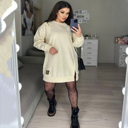 🌷Limited Time 60% OFF💞Women’s Chic Cutout Sweatshirt Dress