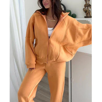 💕Hot Sale 55% OFF💕Triple Threaded High-Neck Casual Sportswear 2-piece set