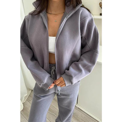 💕Hot Sale 55% OFF💕Triple Threaded High-Neck Casual Sportswear 2-piece set