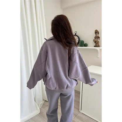 💕Hot Sale 55% OFF💕Triple Threaded High-Neck Casual Sportswear 2-piece set