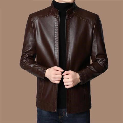 ❄️Winter Specials 56% off❄️ Free shipping for two pieces💥 Men’s Warm Plush Lining Leather Jacket