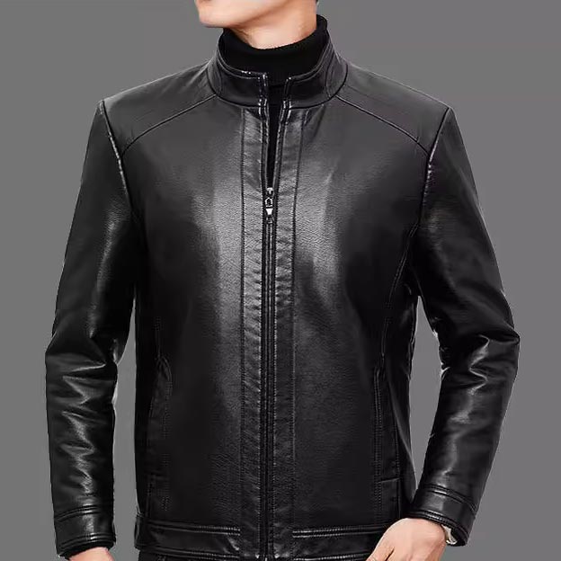 ❄️Winter Specials 56% off❄️ Free shipping for two pieces💥 Men’s Warm Plush Lining Leather Jacket