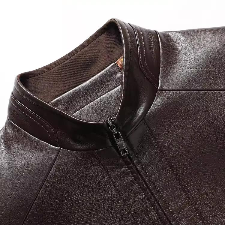 ❄️Winter Specials 56% off❄️ Free shipping for two pieces💥 Men’s Warm Plush Lining Leather Jacket