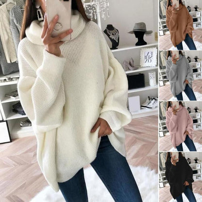 🔥Limited Time 51% OFF🔥Women’s Oversized Turtleneck Solid Color Knit Sweater