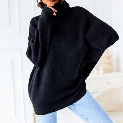 🔥Limited Time 51% OFF🔥Women’s Oversized Turtleneck Solid Color Knit Sweater