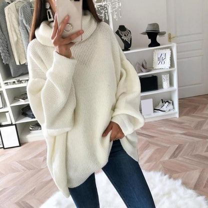 🔥Limited Time 51% OFF🔥Women’s Oversized Turtleneck Solid Color Knit Sweater