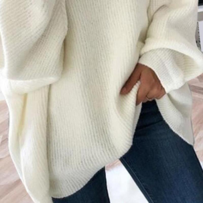 🔥Limited Time 51% OFF🔥Women’s Oversized Turtleneck Solid Color Knit Sweater