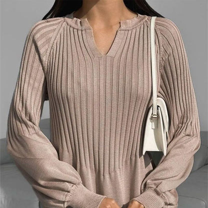 🔥HOT Sale 50% OFF🔥Women's Solid Color Knitted Long-sleeve Maxi Dress