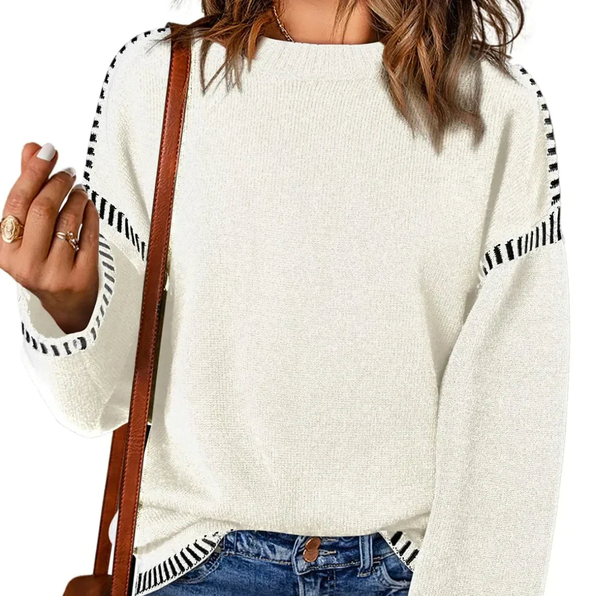 ✨New product discounts 60% OFF✨Women's Casual Knit Pullover Sweater